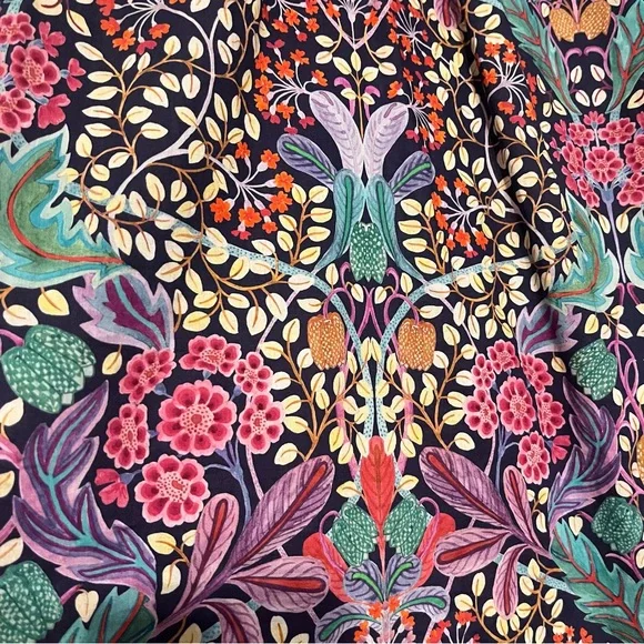 J. Crew Puff-sleeve Top in Liberty Elm House Floral Woman’s Size XL 100% Cotton - Picture 6 of 11